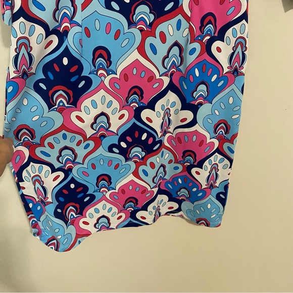 J. McLaughlin Catalyst Psychedelic Sheath Dress size Large - Picture 8 of 9